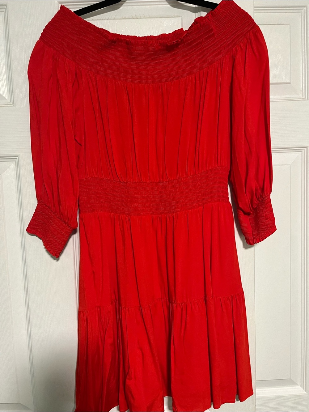 Gianni Bini Bright Red Off The Shoulder Dress size M
